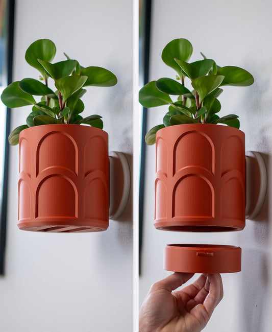 Archie Wall Planter with Hidden Drip Tray