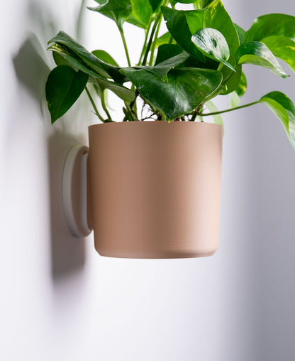 Smooth Wall Planter with Hidden Drip Tray