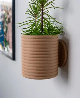 Poppy Wall Planter with Hidden Drip Tray